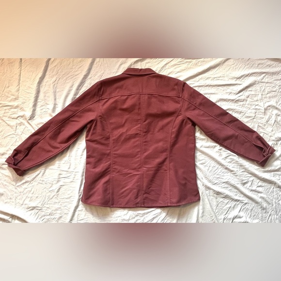 Eddie Bauer Women's Mauve Pink Flannel Shirt Jacket Button-Up Size XL - Picture 13 of 15